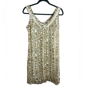 Rory Beca Revolve Womens silk sleeveless Cheetah Animal Print shift dress S